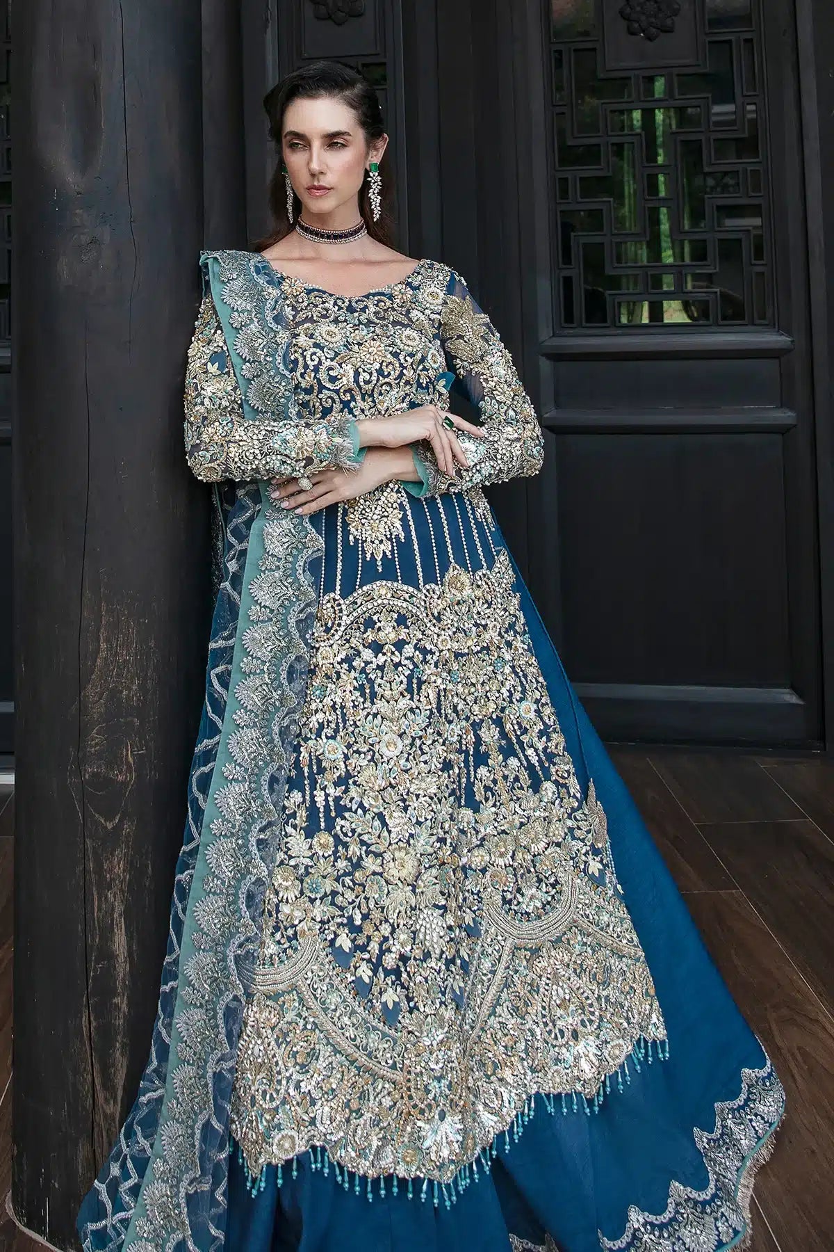 AJR Couture | Bridal Couture23 | Aquiline - Pakistani Designer Dress - by AJR Couture | Type: Bridal - 100% Original at Saira Sultan