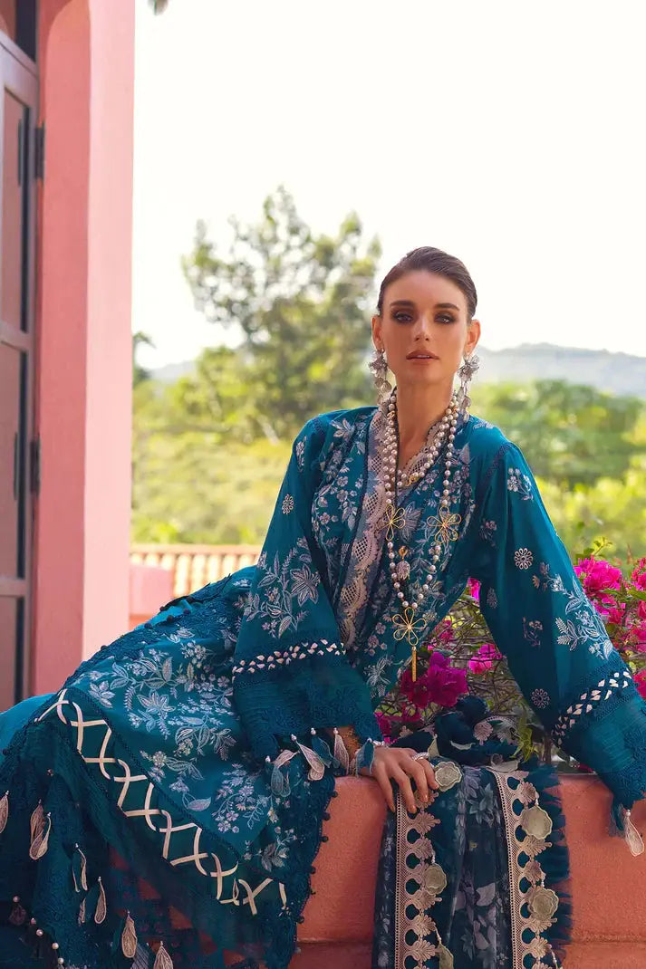 Annus Abrar | Neroli Luxury Lawn | Riba - Pakistani Designer Dress - by Annus Abrar | Type: Luxury - 100% Original at Saira Sultan