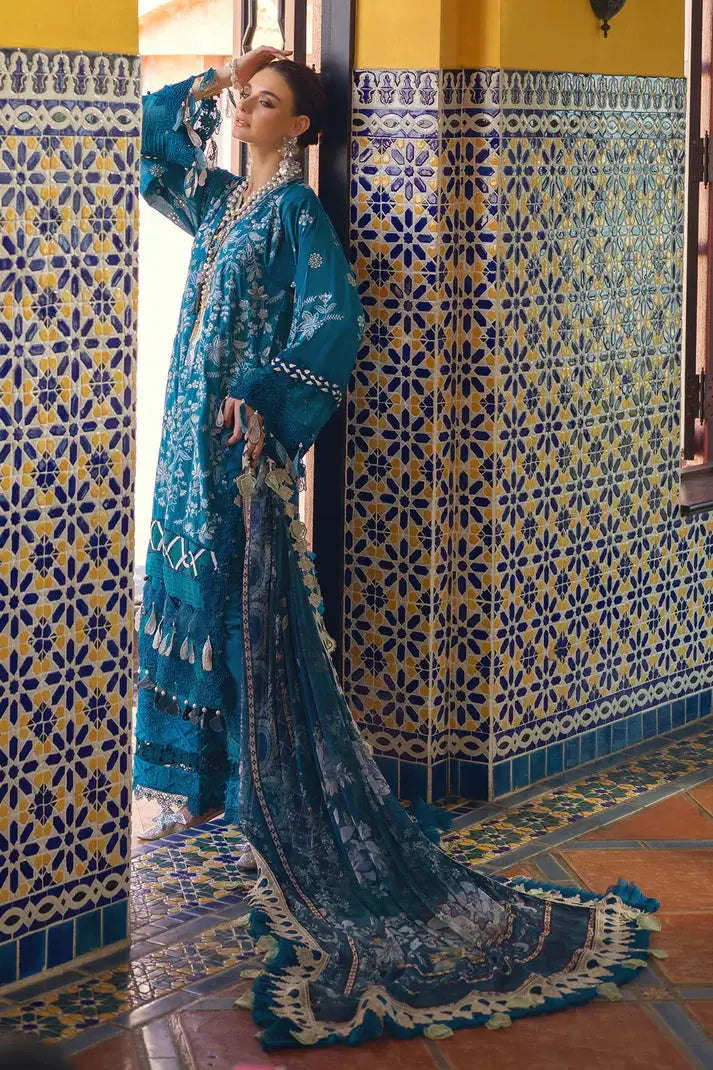Annus Abrar | Neroli Luxury Lawn | Riba - Pakistani Designer Dress - by Annus Abrar | Type: Luxury - 100% Original at Saira Sultan