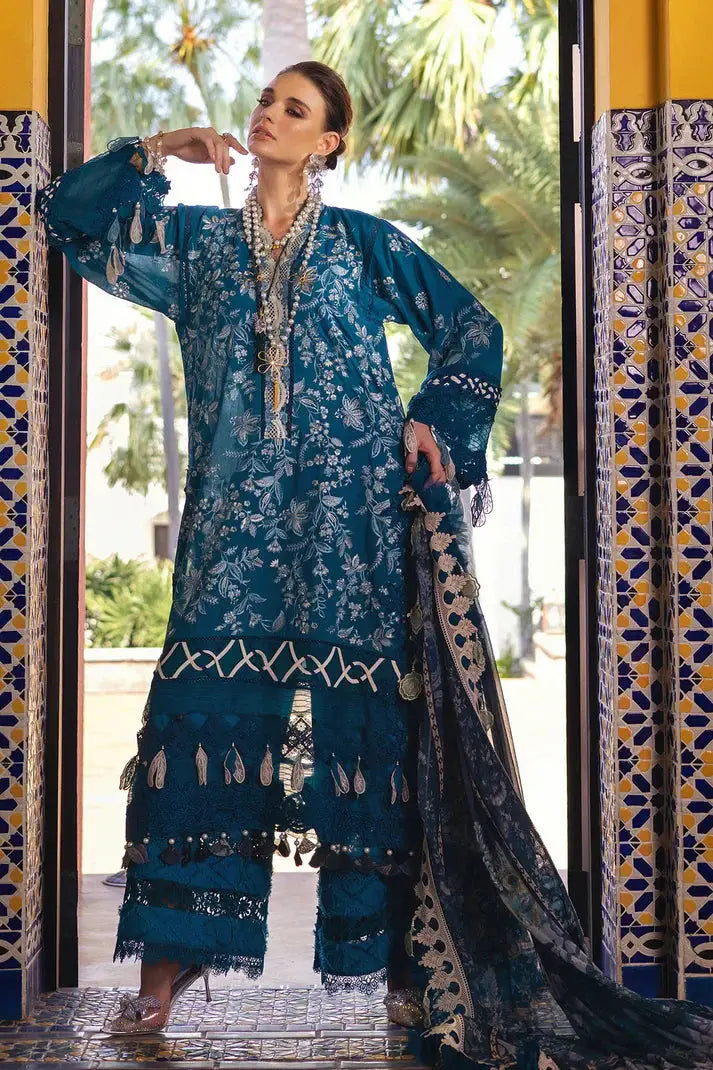Annus Abrar | Neroli Luxury Lawn | Riba - Pakistani Designer Dress - by Annus Abrar | Type: Luxury - 100% Original at Saira Sultan