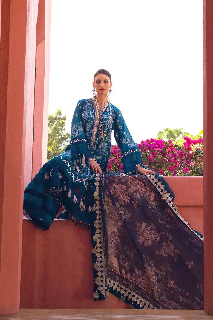Annus Abrar | Neroli Luxury Lawn | Riba - Pakistani Designer Dress - by Annus Abrar | Type: Luxury - 100% Original at Saira Sultan