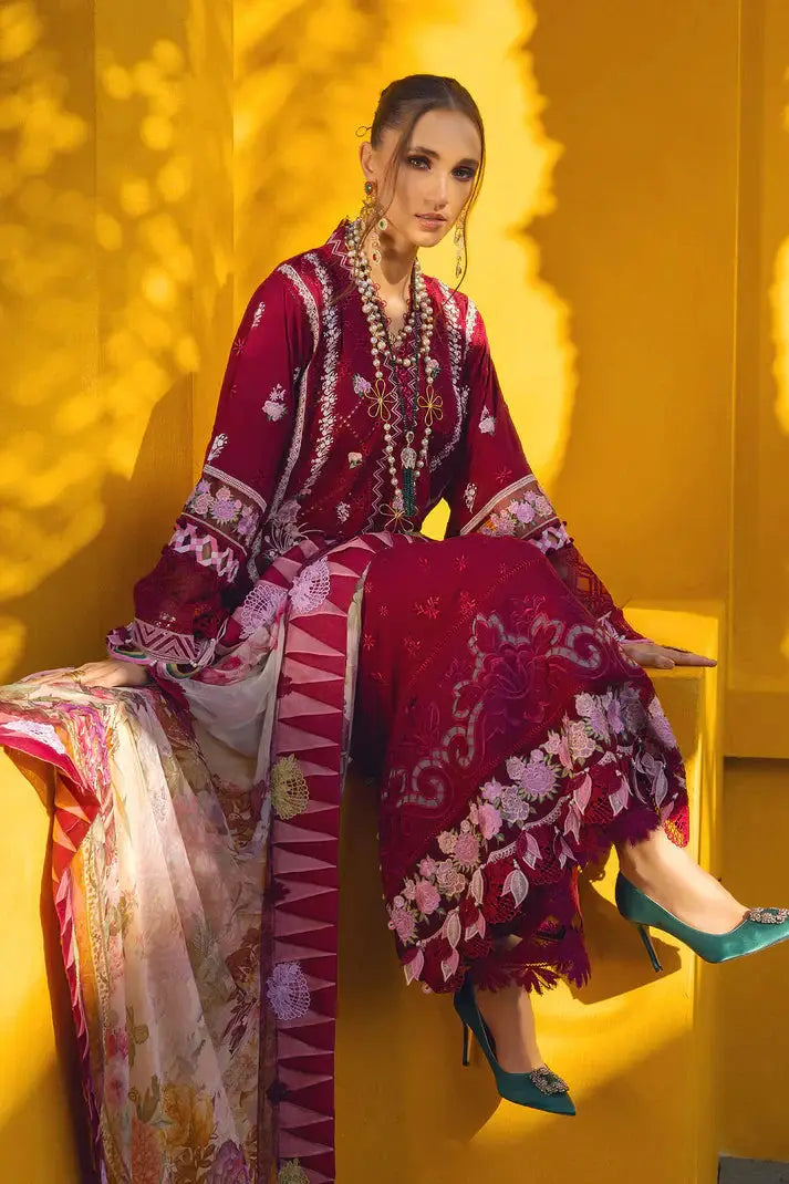 Annus Abrar | Neroli Luxury Lawn | Melia - Pakistani Designer Dress - by Annus Abrar | Type: Luxury - 100% Original at Saira Sultan