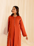 Mahnur | Petal Whispers Lawn Pret | Aster L Orange Lawn