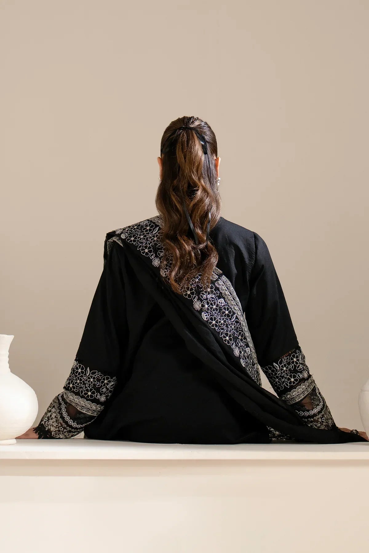 Azzal | Aghaaz Luxury Lawn | Siyah XL