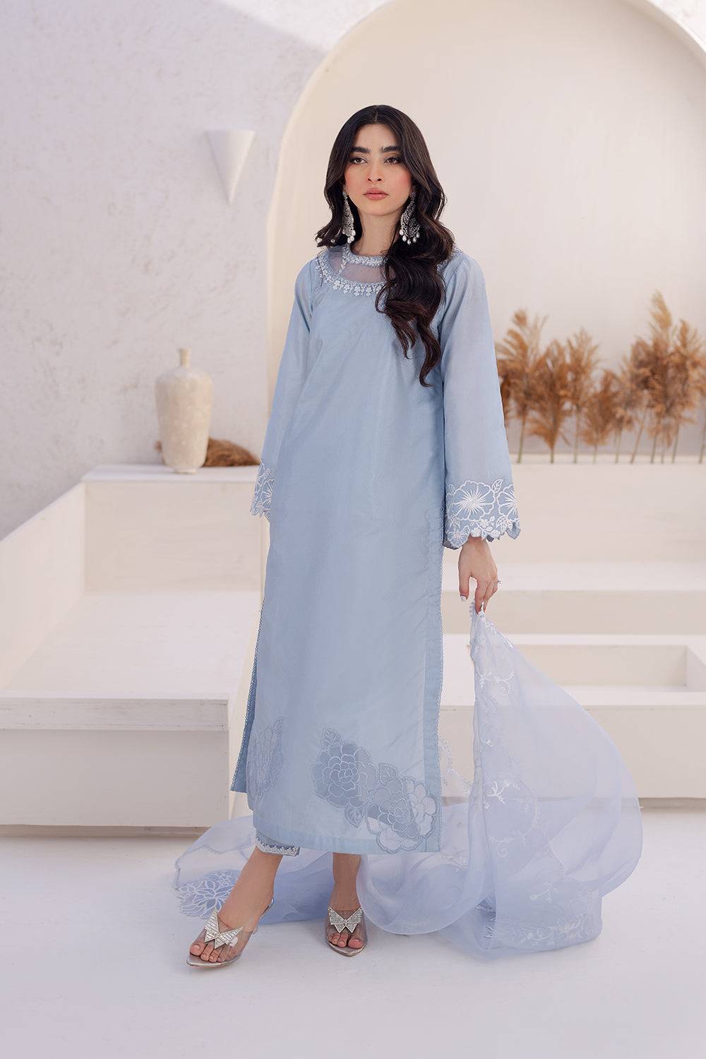 Azure | Ensembles Embroidered Formals | Ashen Grace - Pakistani Designer Dress - by Azure | Type: Formal - 100% Original at Saira Sultan