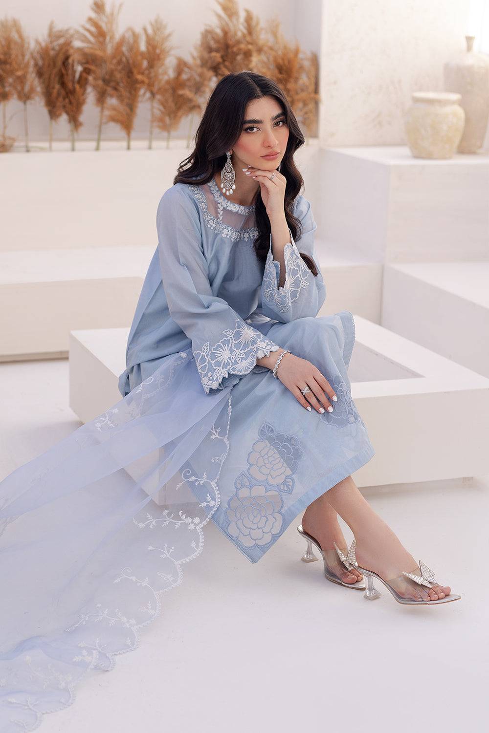 Azure | Ensembles Embroidered Formals | Ashen Grace - Pakistani Designer Dress - by Azure | Type: Formal - 100% Original at Saira Sultan
