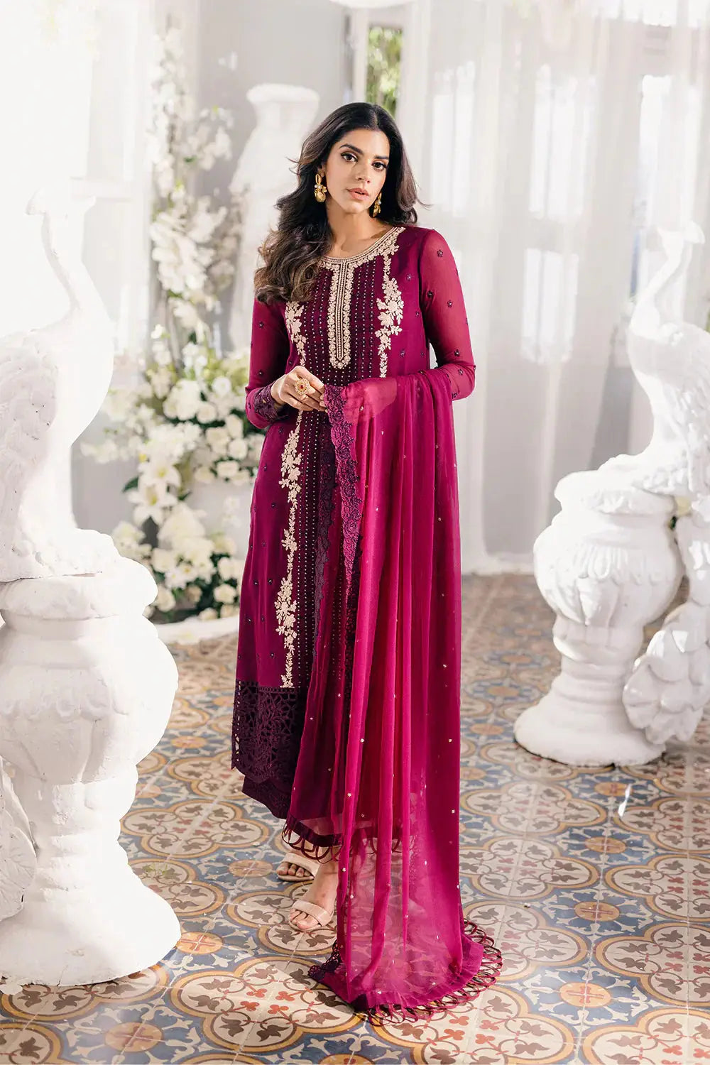 Azure | Ensembles Embroidered Formals | Merlot Muse - Pakistani Designer Dress - by Azure | Type: Formal - 100% Original at Saira Sultan