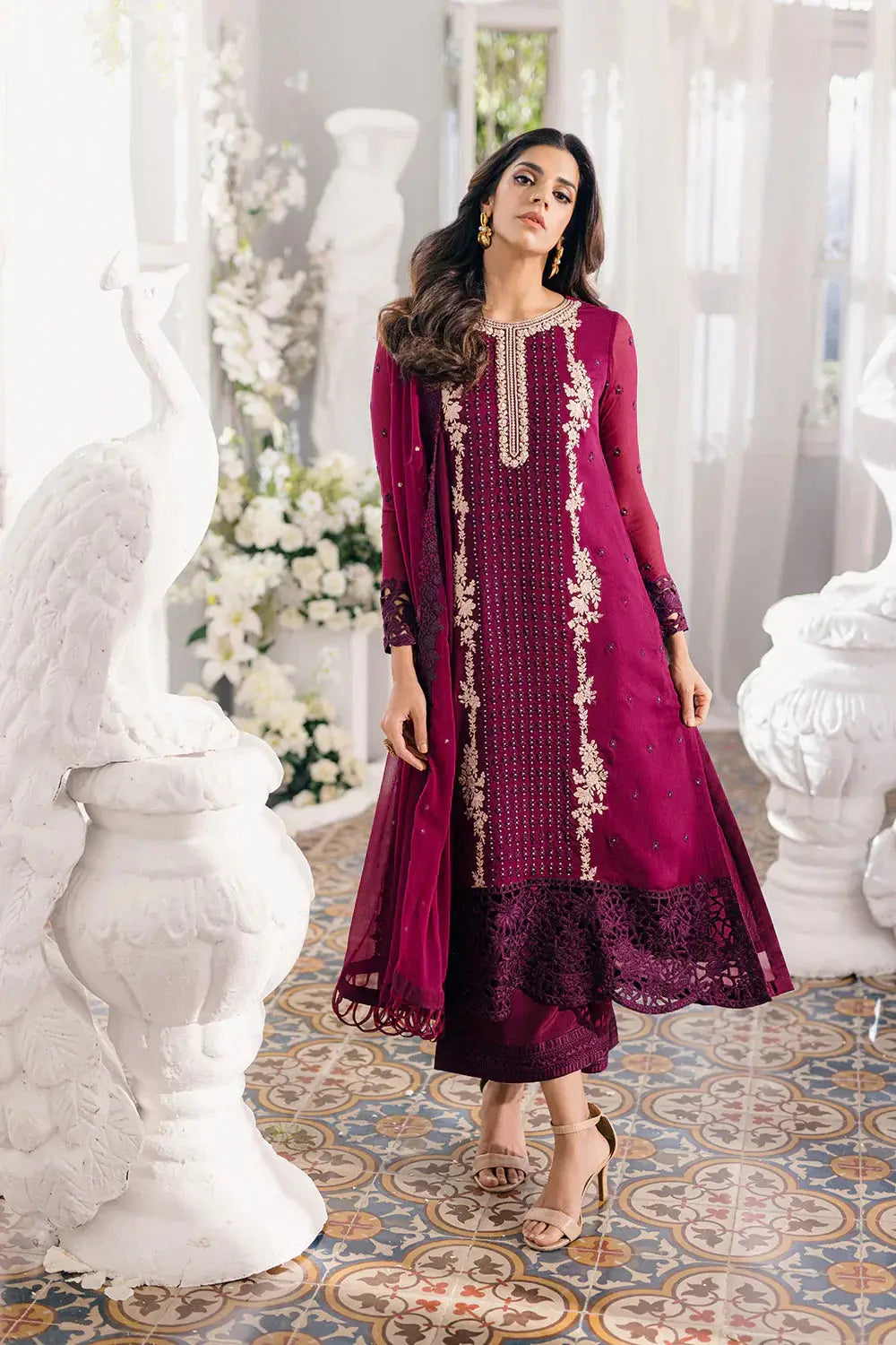Azure | Ensembles Embroidered Formals | Merlot Muse - Pakistani Designer Dress - by Azure | Type: Formal - 100% Original at Saira Sultan