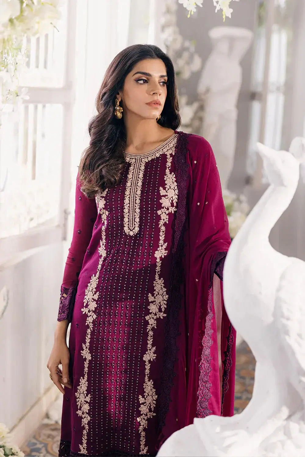 Azure | Ensembles Embroidered Formals | Merlot Muse - Pakistani Designer Dress - by Azure | Type: Formal - 100% Original at Saira Sultan