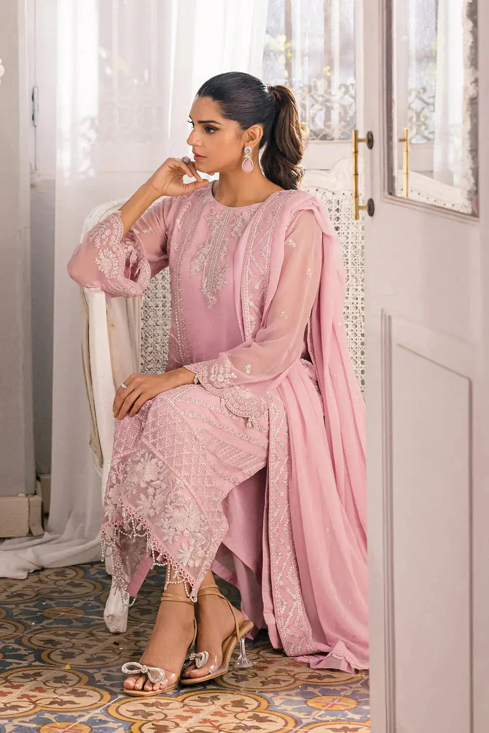 Azure | Ensembles Embroidered Formals | Tender Tulip - Pakistani Designer Dress - by Azure | Type: Luxury - 100% Original at Saira Sultan