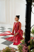 Azzal | Mishri Formals | Bahar L Net Electric Red