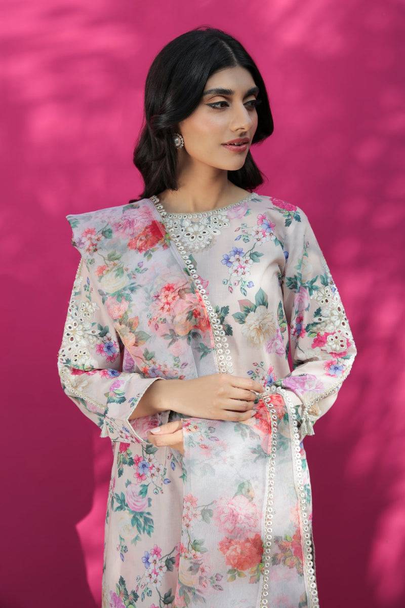 Baroque | Lawn Collection 24 | UF-191 - Pakistani Designer Dress - by Baroque | Type: Luxury - 100% Original at Saira Sultan