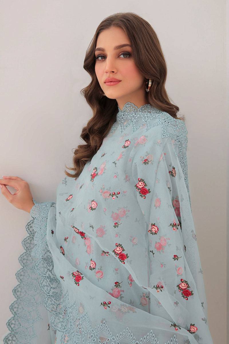Baroque | Lawn Collection 24 | UF-305 - Pakistani Designer Dress - by Baroque | Type: Luxury - 100% Original at Saira Sultan
