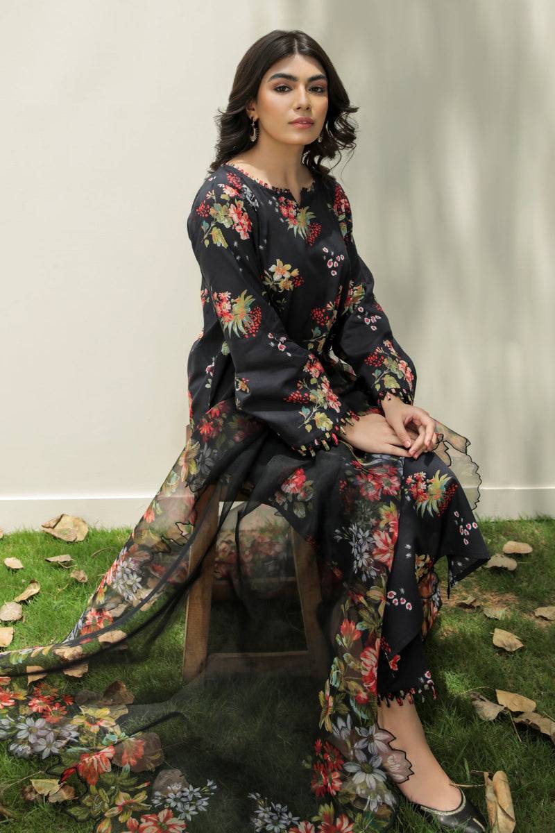 Baroque | Lawn Collection 24 | UF-208 - Pakistani Designer Dress - by Baroque | Type: Luxury - 100% Original at Saira Sultan