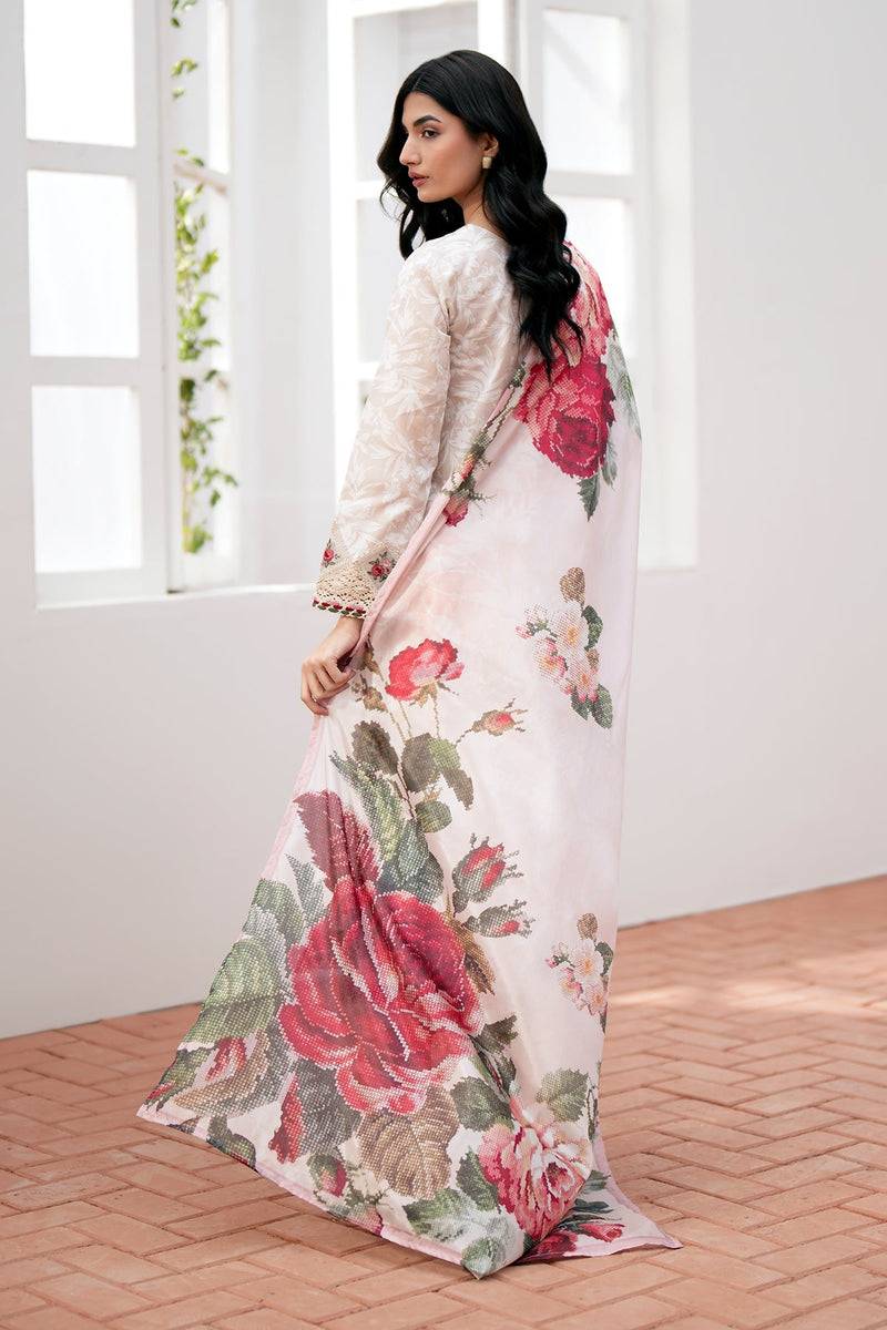 Baroque | Lawn Collection 24 | UF-535 - Pakistani Designer Dress - by Baroque | Type: Luxury - 100% Original at Saira Sultan