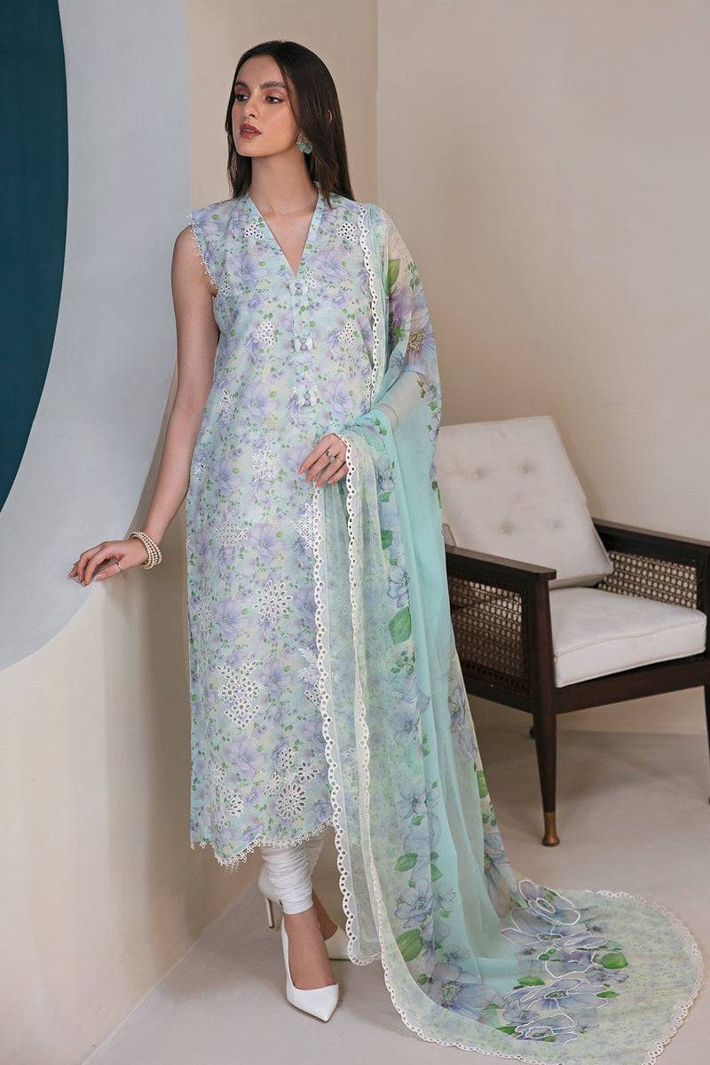 Baroque | Lawn Collection 24 | UF-357 - Pakistani Designer Dress - by Baroque | Type: Luxury - 100% Original at Saira Sultan