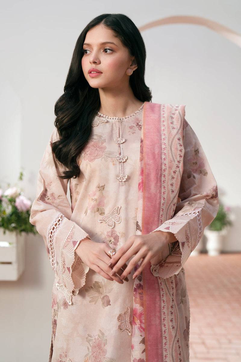 Baroque | Lawn Collection 24 | UF-527 - Pakistani Designer Dress - by Baroque | Type: Luxury - 100% Original at Saira Sultan