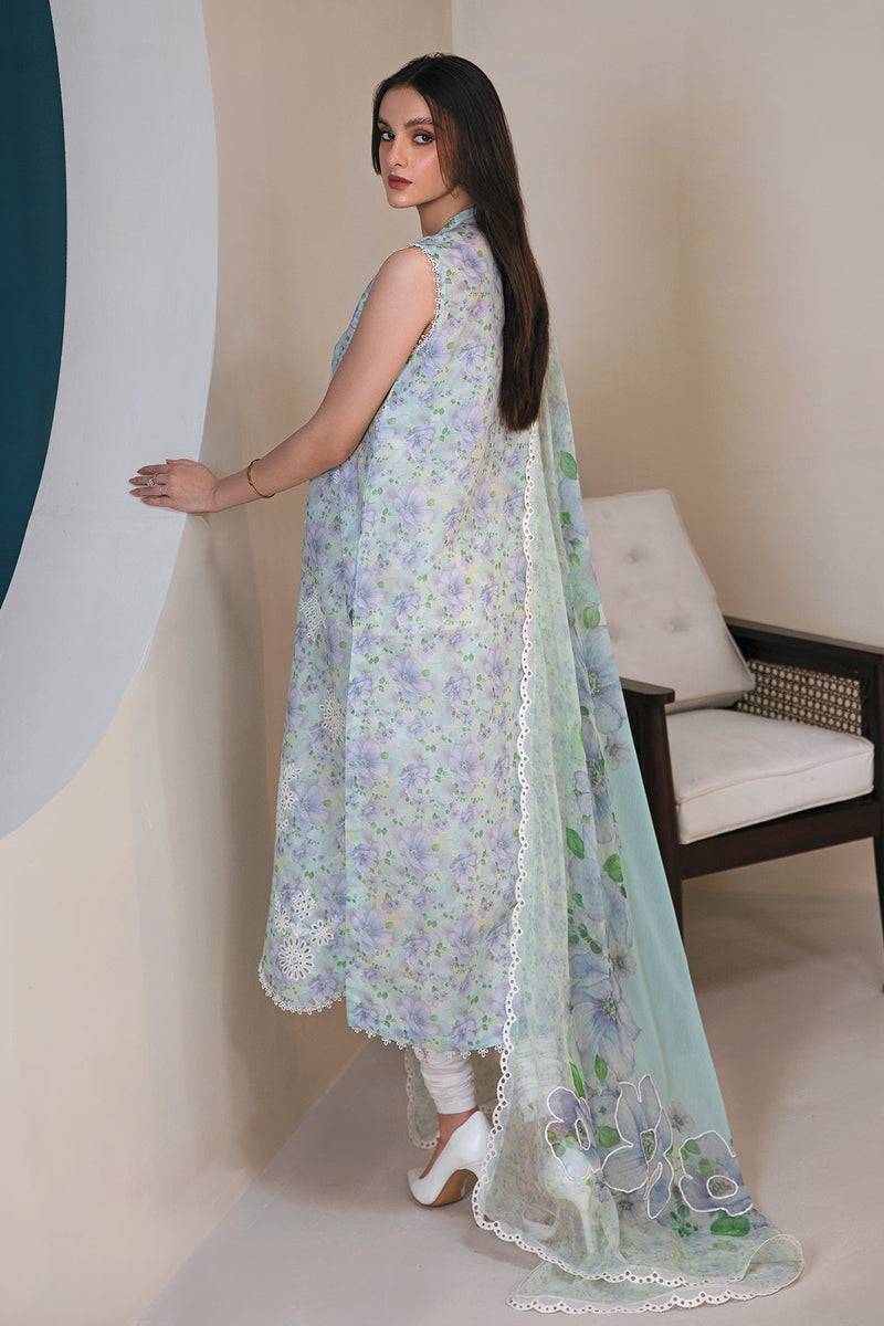 Baroque | Lawn Collection 24 | UF-357 - Pakistani Designer Dress - by Baroque | Type: Luxury - 100% Original at Saira Sultan