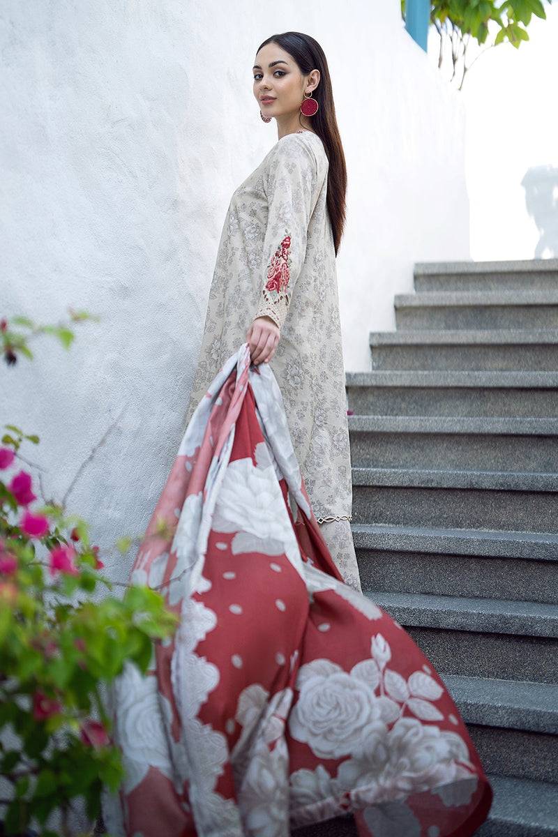 Baroque | Lawn Collection 24 | UF-549 - Pakistani Designer Dress - by Baroque | Type: Luxury - 100% Original at Saira Sultan