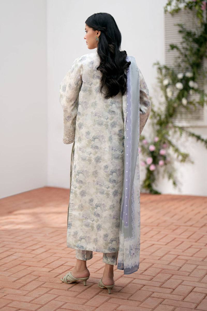 Baroque | Lawn Collection 24 | UF-536 - Pakistani Designer Dress - by Baroque | Type: Luxury - 100% Original at Saira Sultan