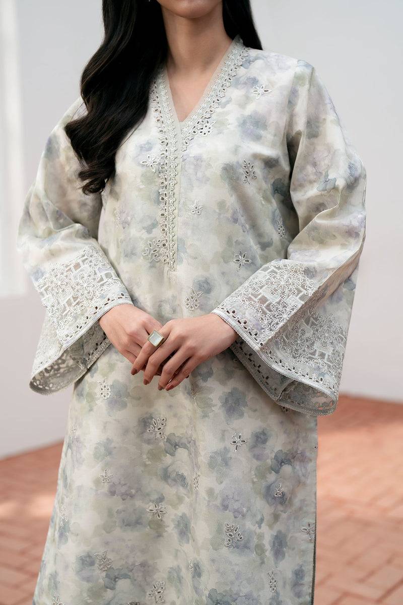 Baroque | Lawn Collection 24 | UF-536 - Pakistani Designer Dress - by Baroque | Type: Luxury - 100% Original at Saira Sultan