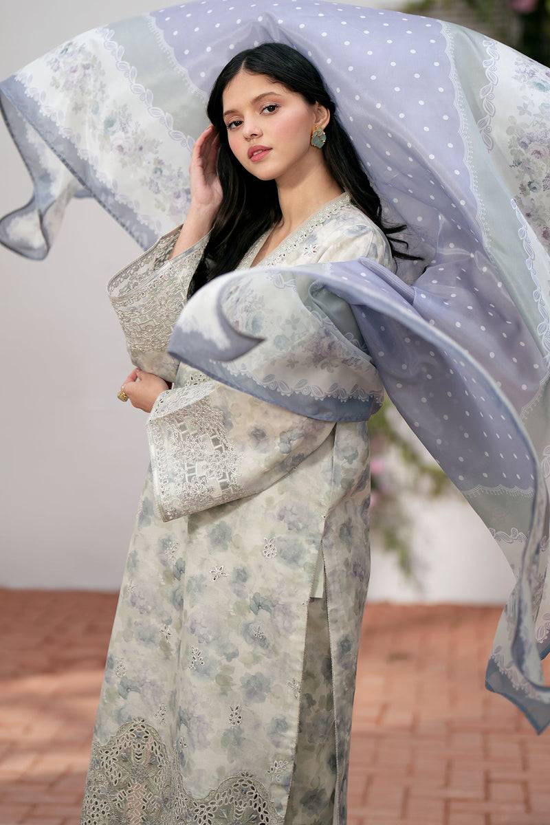 Baroque | Lawn Collection 24 | UF-536 - Pakistani Designer Dress - by Baroque | Type: Luxury - 100% Original at Saira Sultan