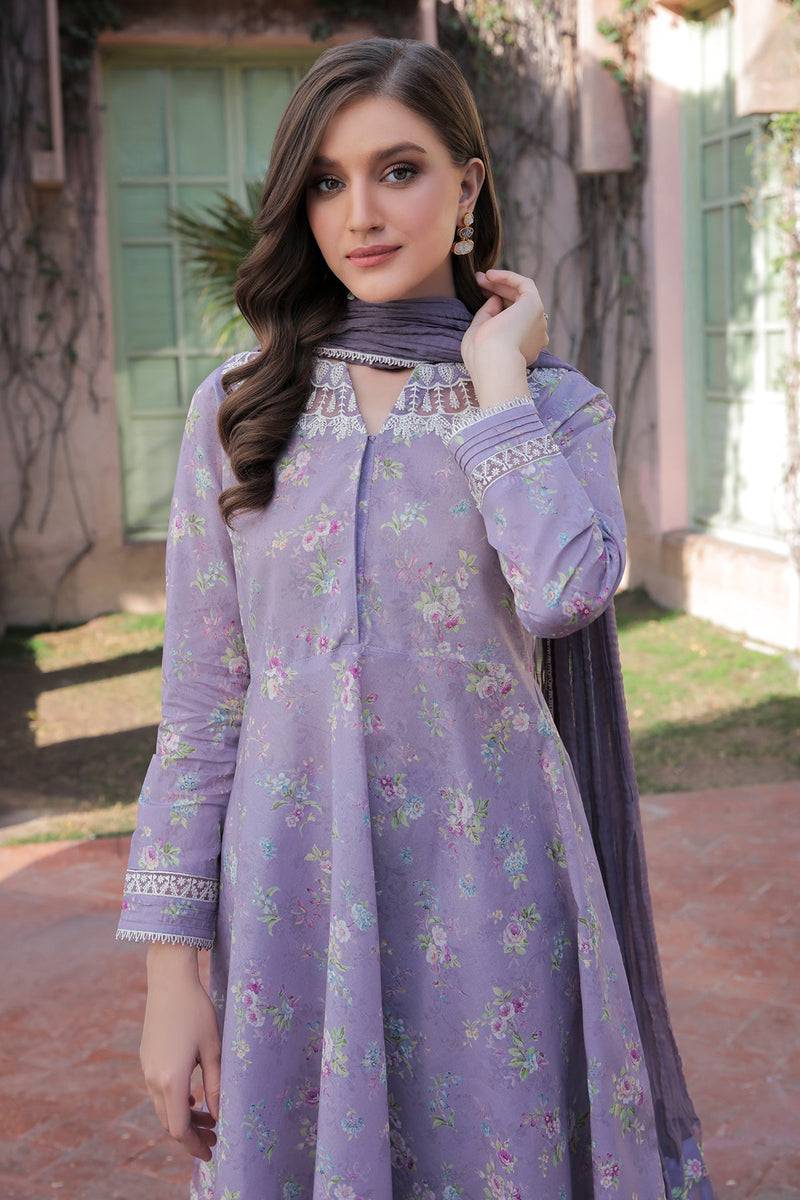 Baroque | Lawn Collection 24 | UF-324 - Pakistani Designer Dress - by Baroque | Type: Luxury - 100% Original at Saira Sultan