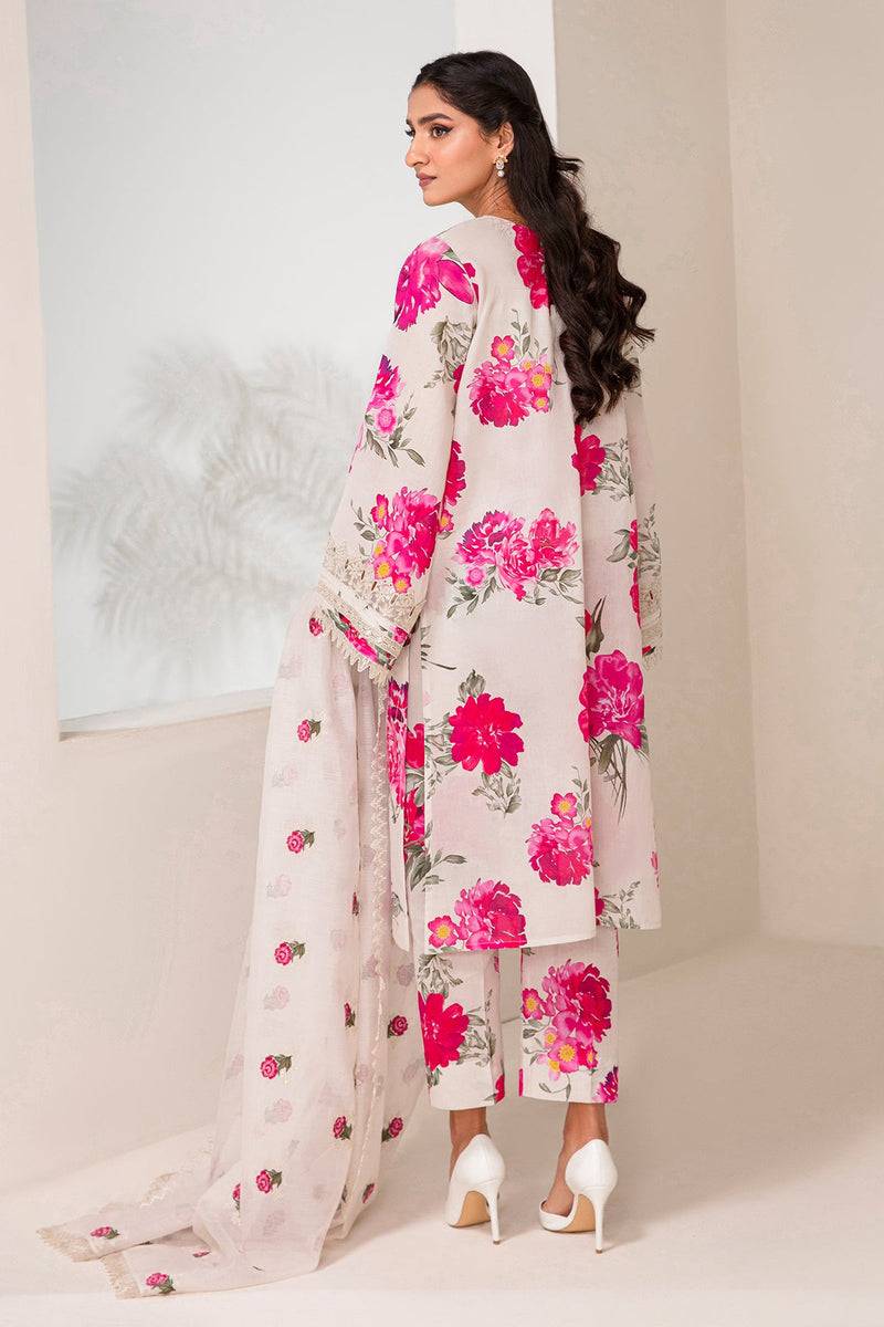 Baroque | Lawn Collection 24 | UF-347 - Pakistani Designer Dress - by Baroque | Type: Luxury - 100% Original at Saira Sultan