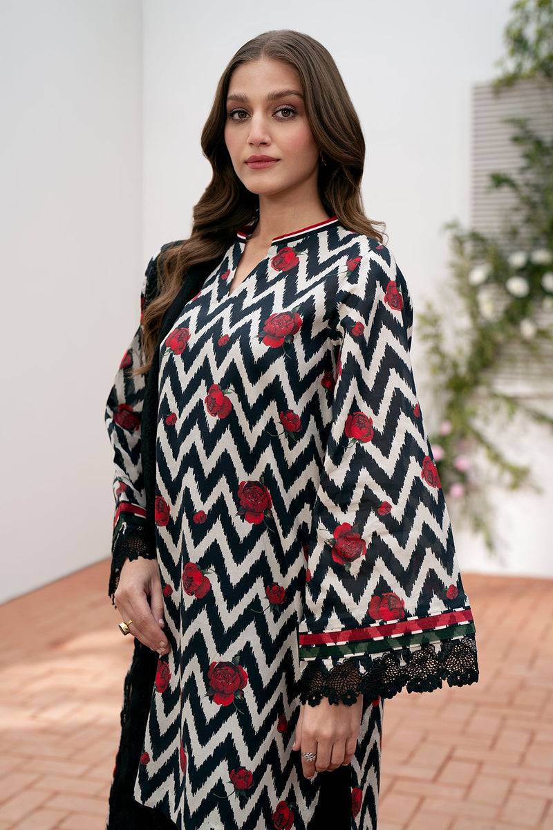 Baroque | Lawn Collection 24 | UF-537 - Pakistani Designer Dress - by Baroque | Type: Luxury - 100% Original at Saira Sultan