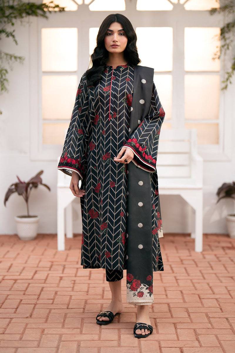 Baroque | Lawn Collection 24 | UF-538 - Pakistani Designer Dress - by Baroque | Type: Luxury - 100% Original at Saira Sultan