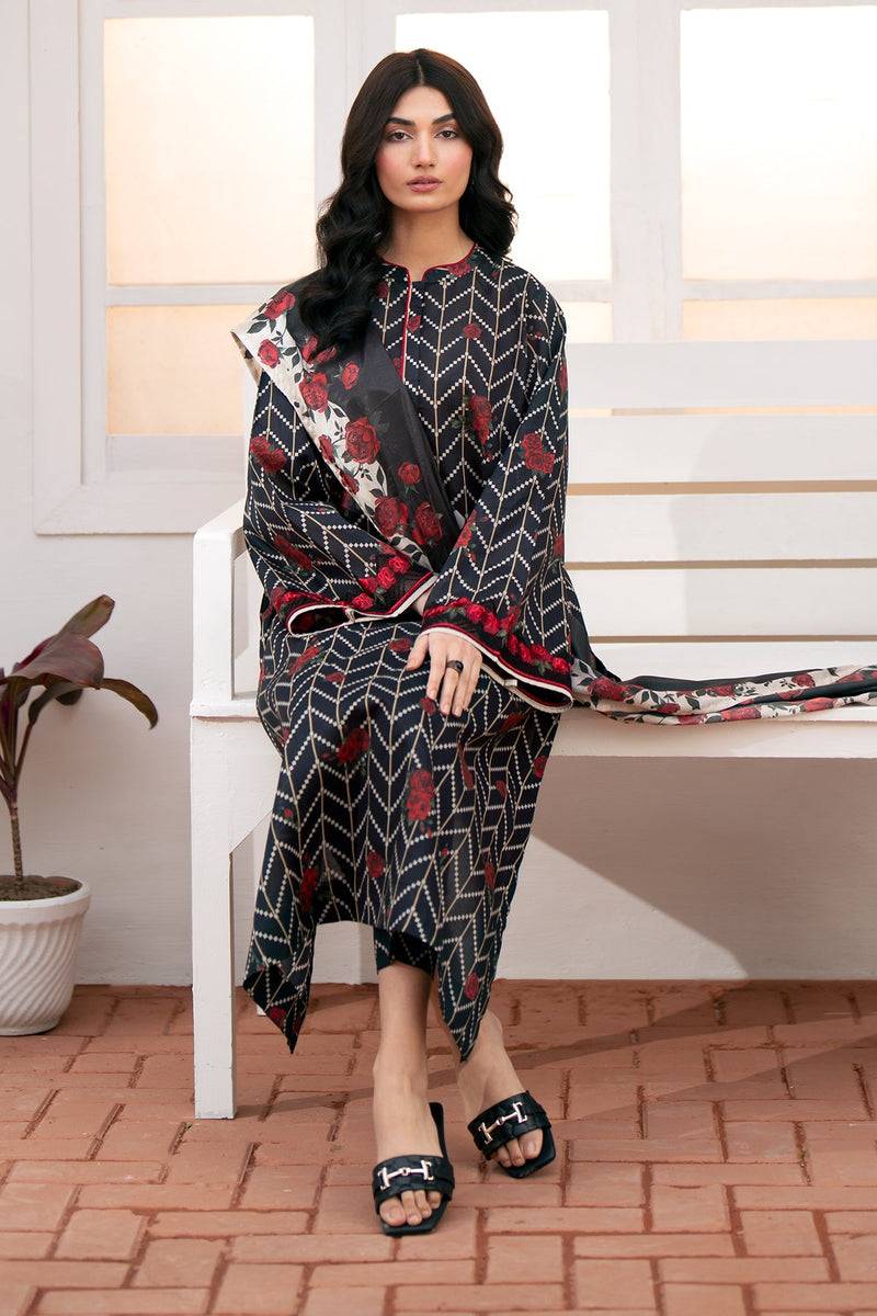 Baroque | Lawn Collection 24 | UF-538 - Pakistani Designer Dress - by Baroque | Type: Luxury - 100% Original at Saira Sultan
