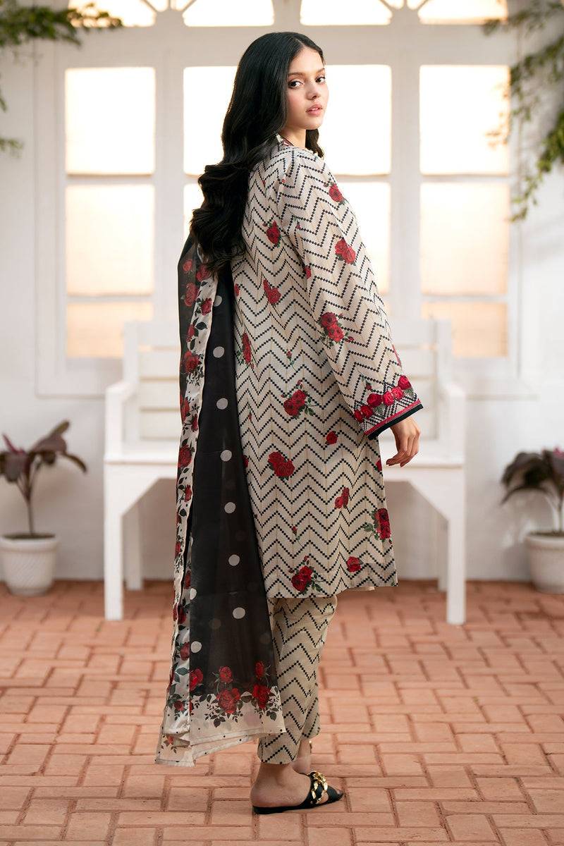 Baroque | Lawn Collection 24 | UF-539 - Pakistani Designer Dress - by Baroque | Type: Luxury - 100% Original at Saira Sultan
