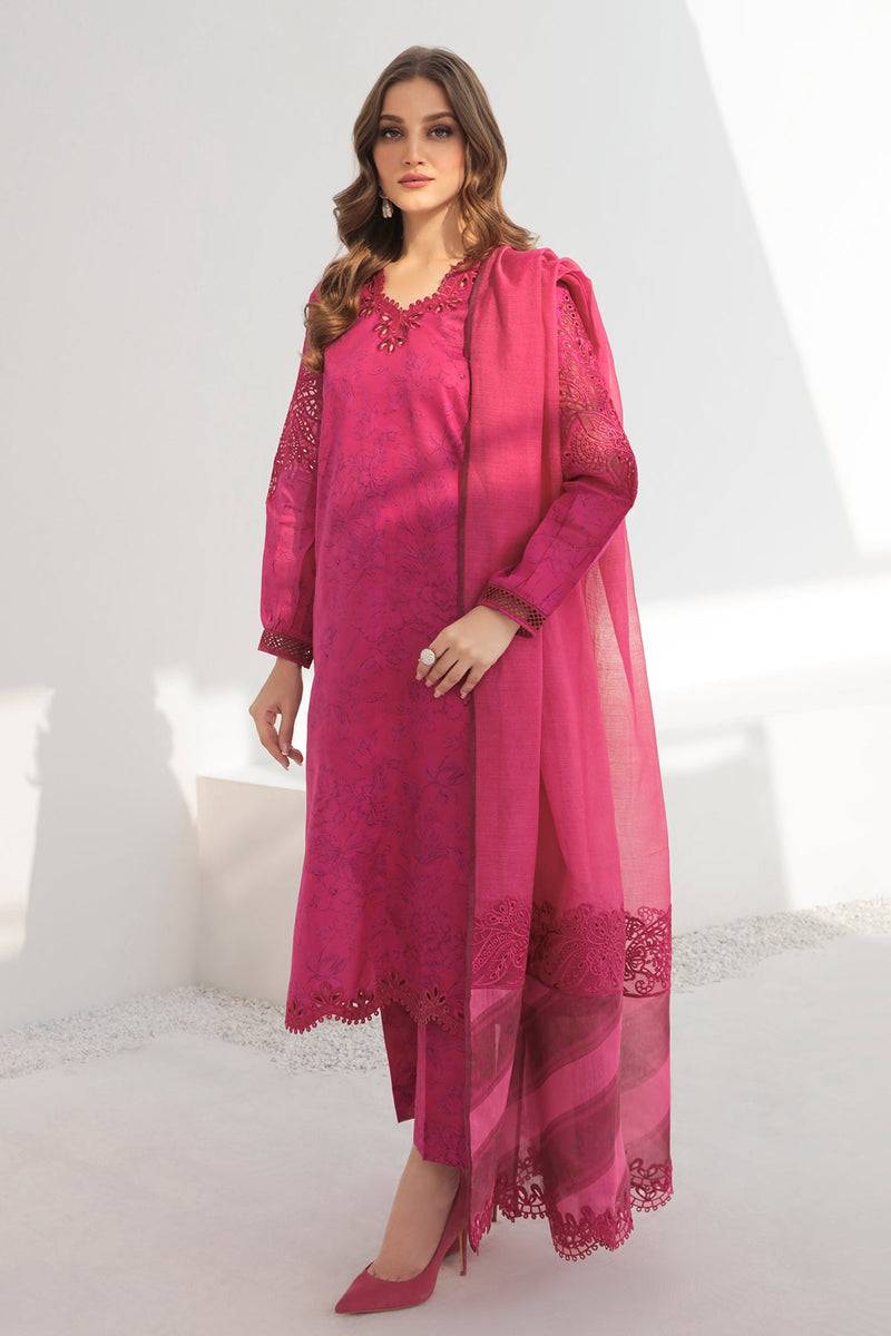 Baroque | Lawn Collection 24 | UF-308 - Pakistani Designer Dress - by Baroque | Type: Luxury - 100% Original at Saira Sultan