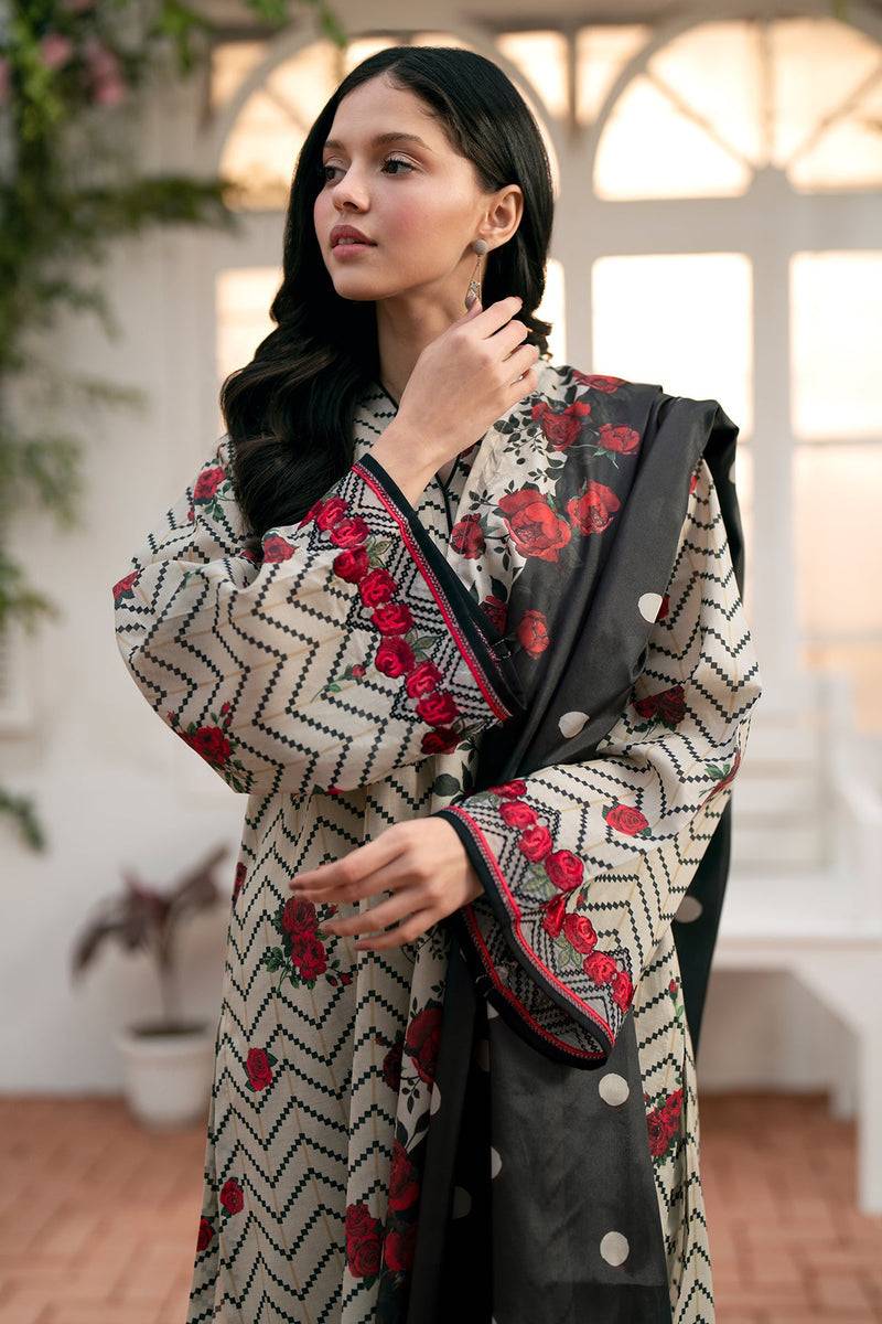 Baroque | Lawn Collection 24 | UF-539 - Pakistani Designer Dress - by Baroque | Type: Luxury - 100% Original at Saira Sultan