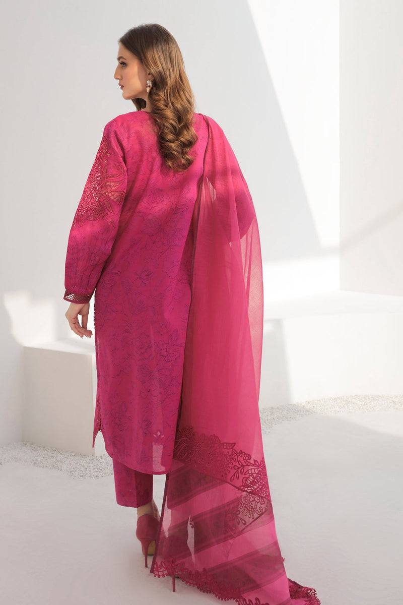 Baroque | Lawn Collection 24 | UF-308 - Pakistani Designer Dress - by Baroque | Type: Luxury - 100% Original at Saira Sultan