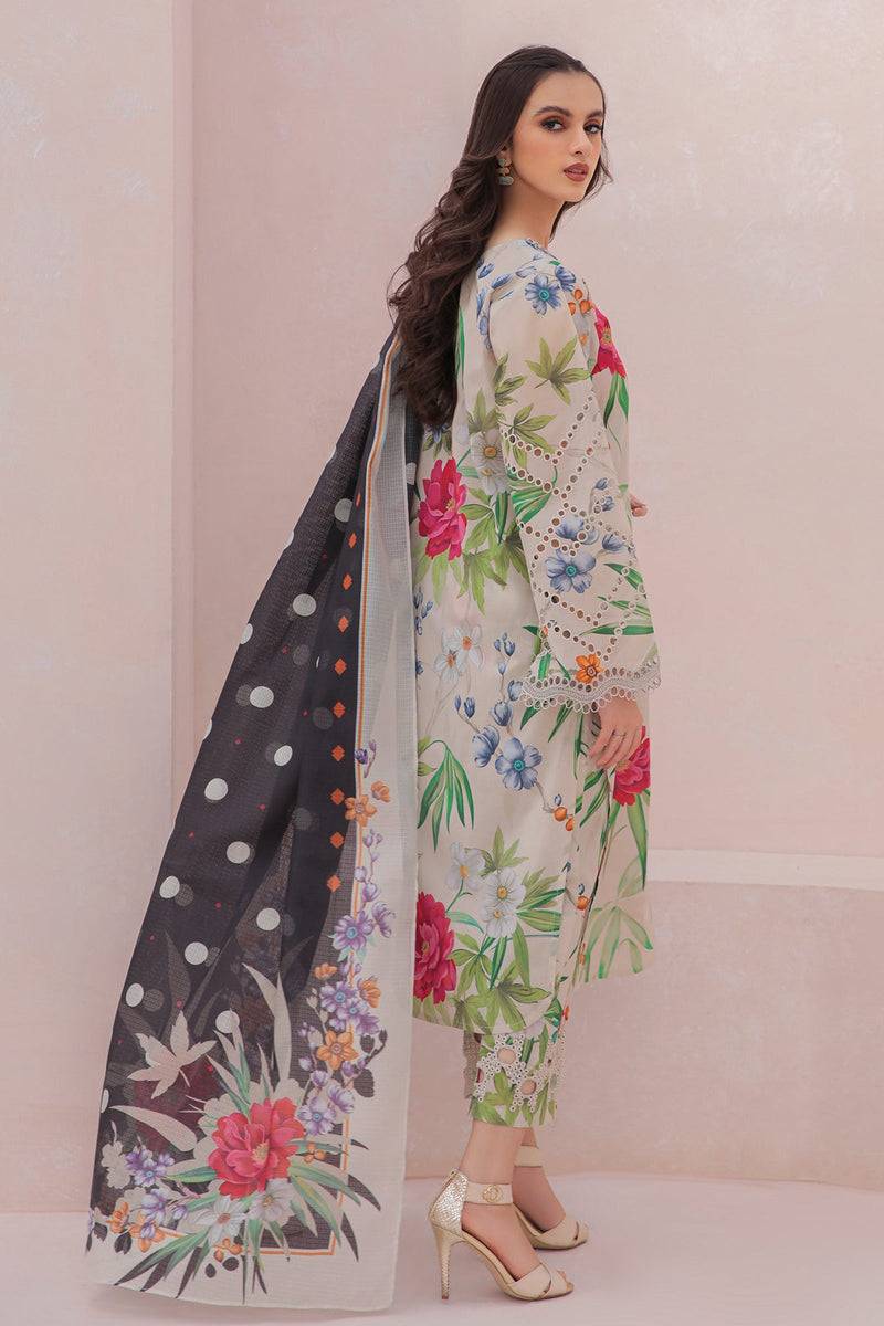 Baroque | Lawn Collection 24 | UF-332 - Pakistani Designer Dress - by Baroque | Type: Luxury - 100% Original at Saira Sultan
