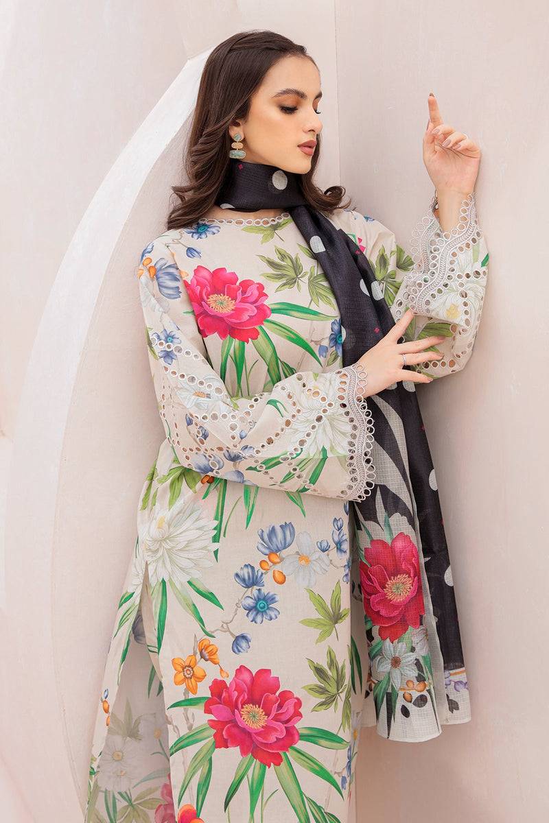 Baroque | Lawn Collection 24 | UF-332 - Pakistani Designer Dress - by Baroque | Type: Luxury - 100% Original at Saira Sultan