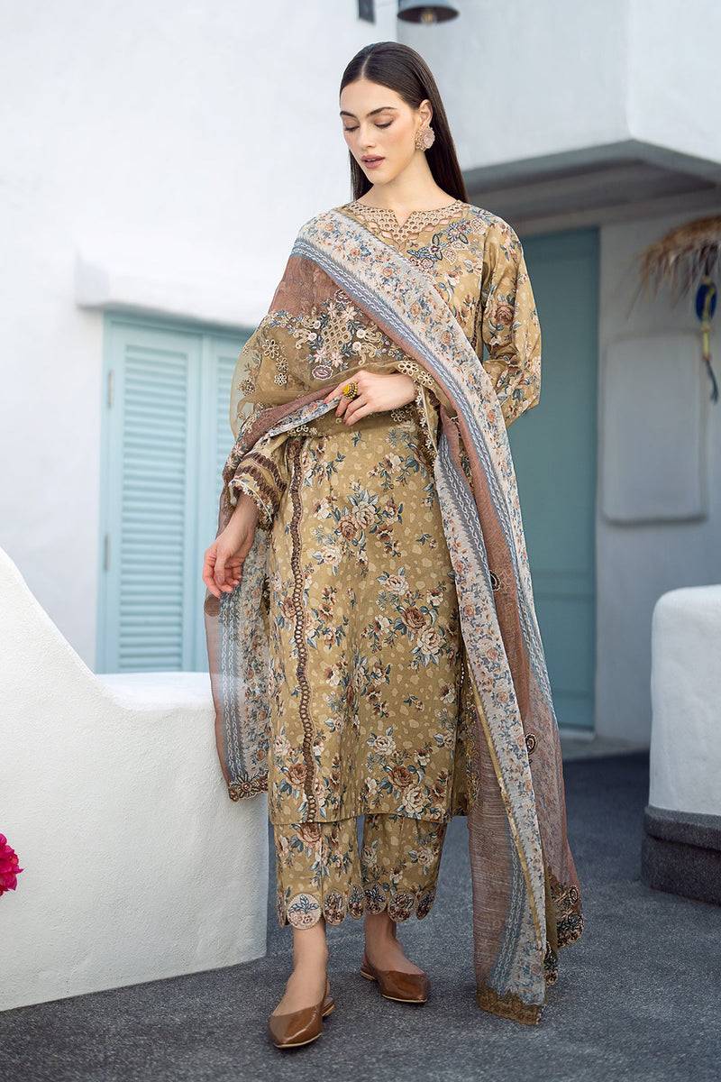 Baroque | Lawn Collection 24 | UF-553 - Pakistani Designer Dress - by Baroque | Type: Luxury - 100% Original at Saira Sultan
