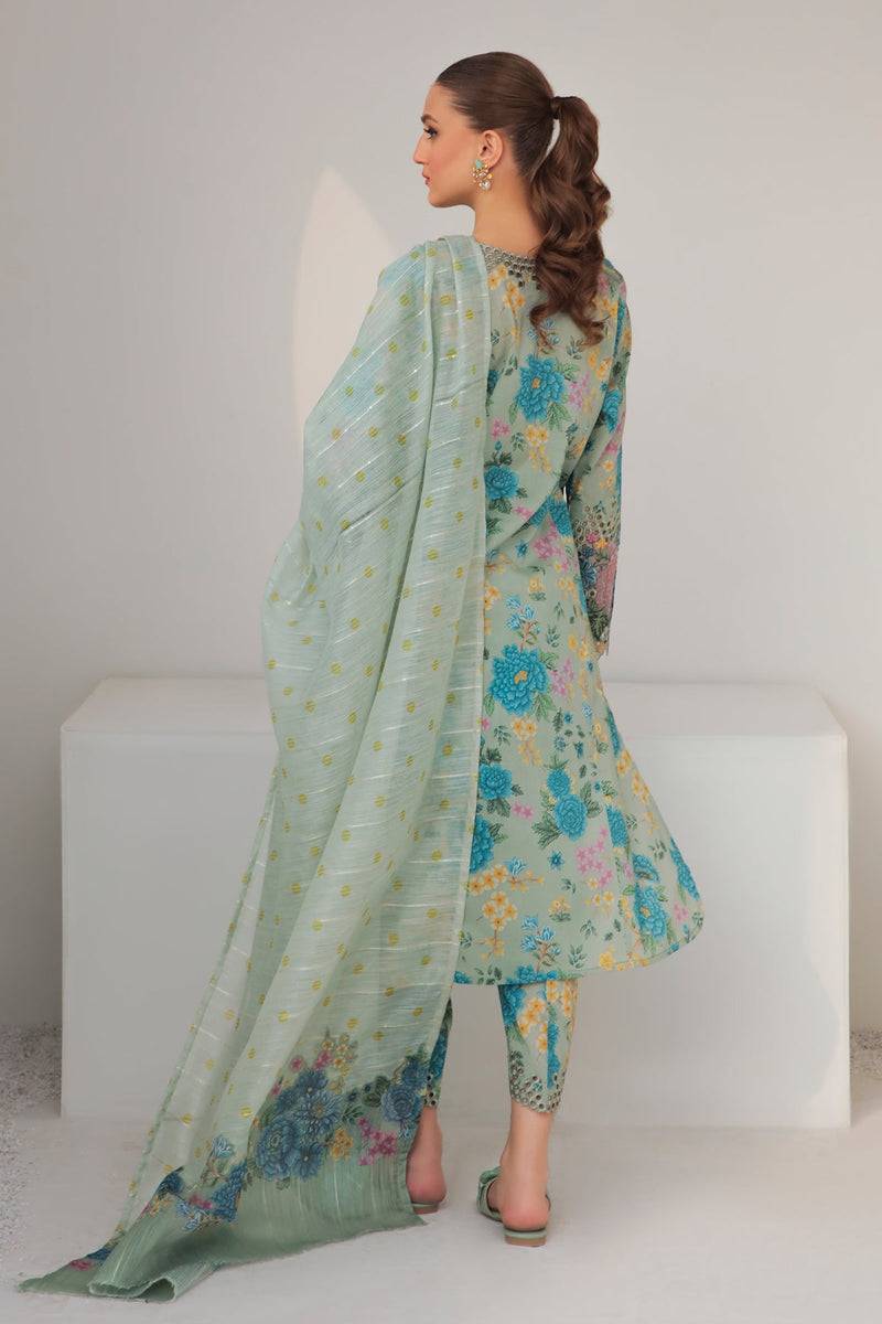 Baroque | Lawn Collection 24 | UF-310 - Pakistani Designer Dress - by Baroque | Type: Luxury - 100% Original at Saira Sultan