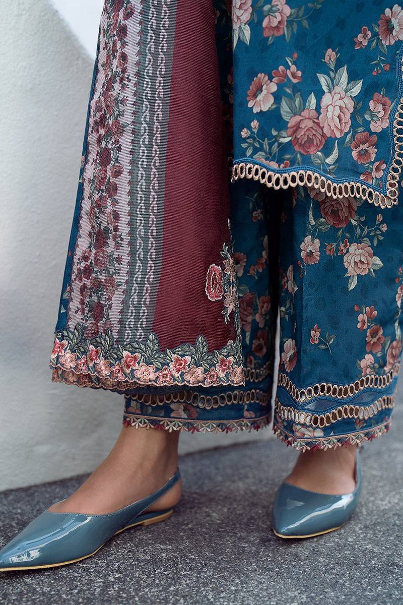 Baroque | Lawn Collection 24 | UF-554 - Pakistani Designer Dress - by Baroque | Type: Luxury - 100% Original at Saira Sultan