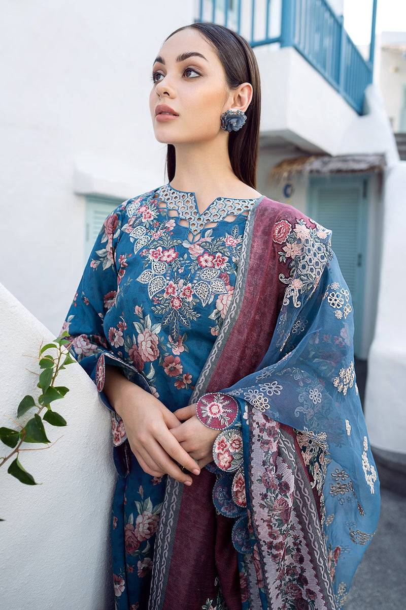 Baroque | Lawn Collection 24 | UF-554 - Pakistani Designer Dress - by Baroque | Type: Luxury - 100% Original at Saira Sultan