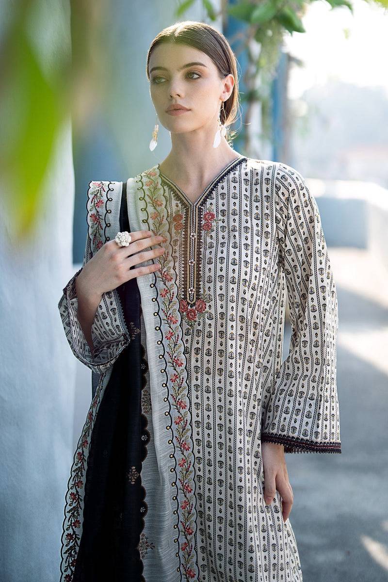 Baroque | Lawn Collection 24 | UF-555 - Pakistani Designer Dress - by Baroque | Type: Luxury - 100% Original at Saira Sultan
