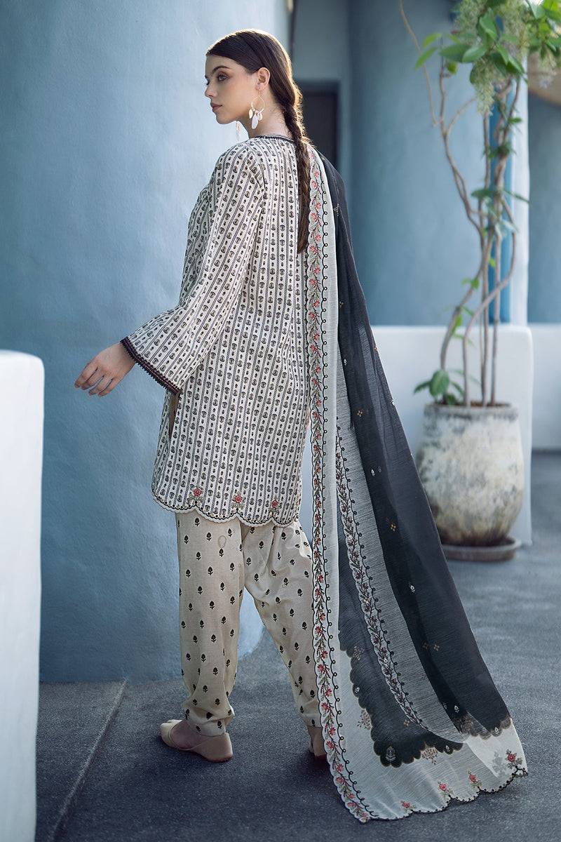 Baroque | Lawn Collection 24 | UF-555 - Pakistani Designer Dress - by Baroque | Type: Luxury - 100% Original at Saira Sultan