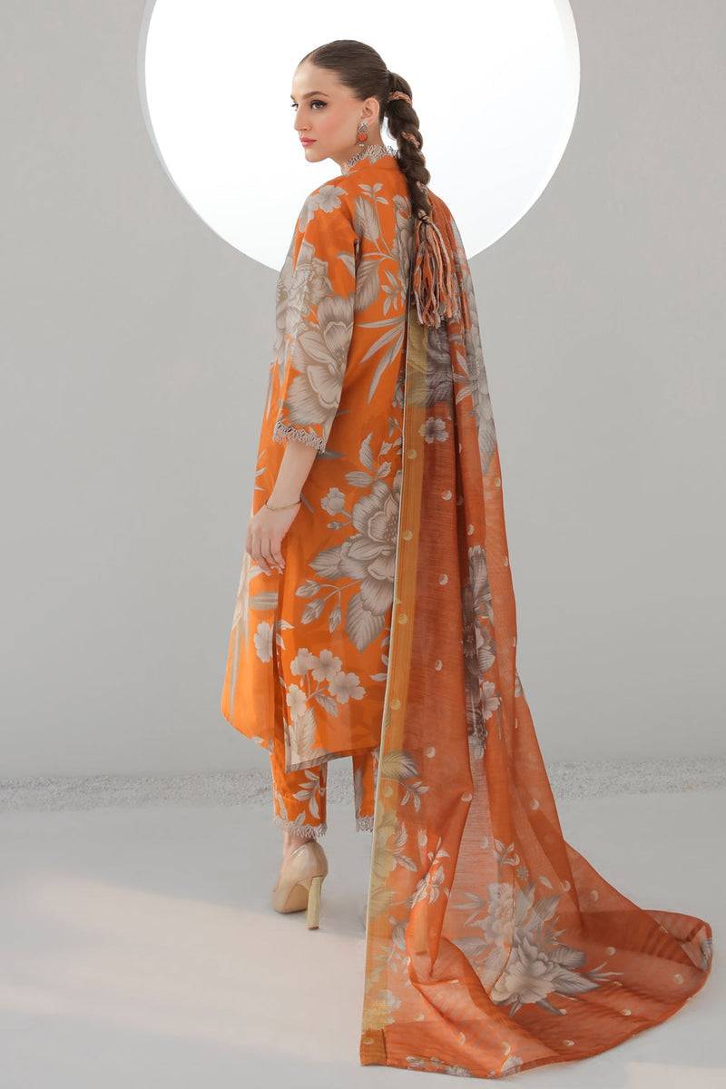 Baroque | Lawn Collection 24 | UF-312 - Pakistani Designer Dress - by Baroque | Type: Luxury - 100% Original at Saira Sultan