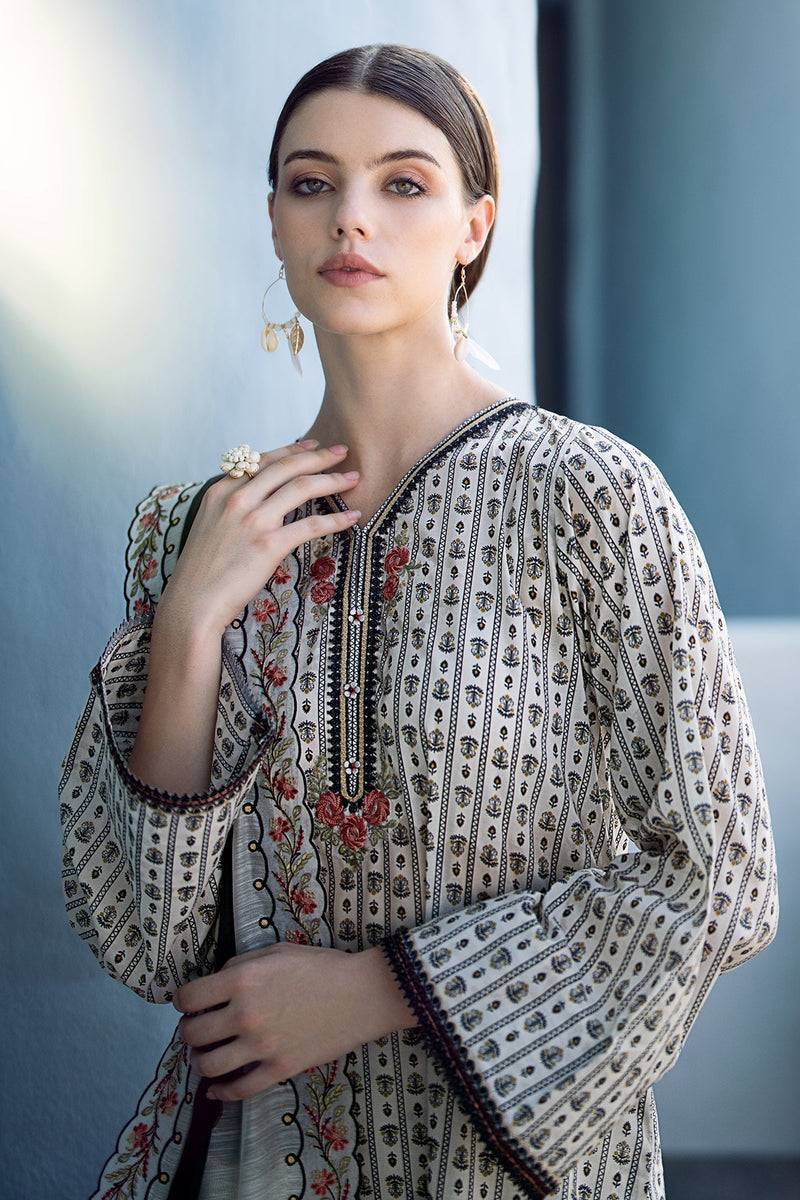 Baroque | Lawn Collection 24 | UF-555 - Pakistani Designer Dress - by Baroque | Type: Luxury - 100% Original at Saira Sultan