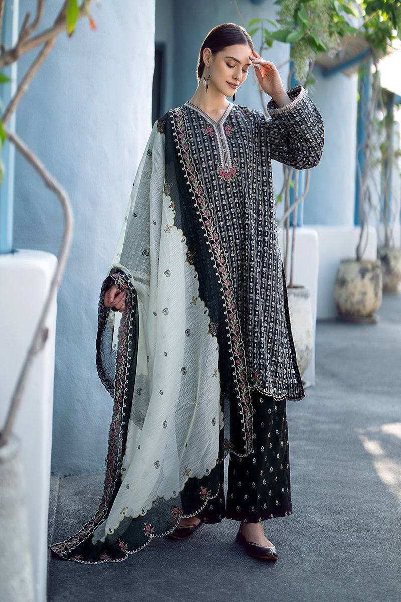 Baroque | Lawn Collection 24 | UF-556 - Pakistani Designer Dress - by Baroque | Type: Luxury - 100% Original at Saira Sultan