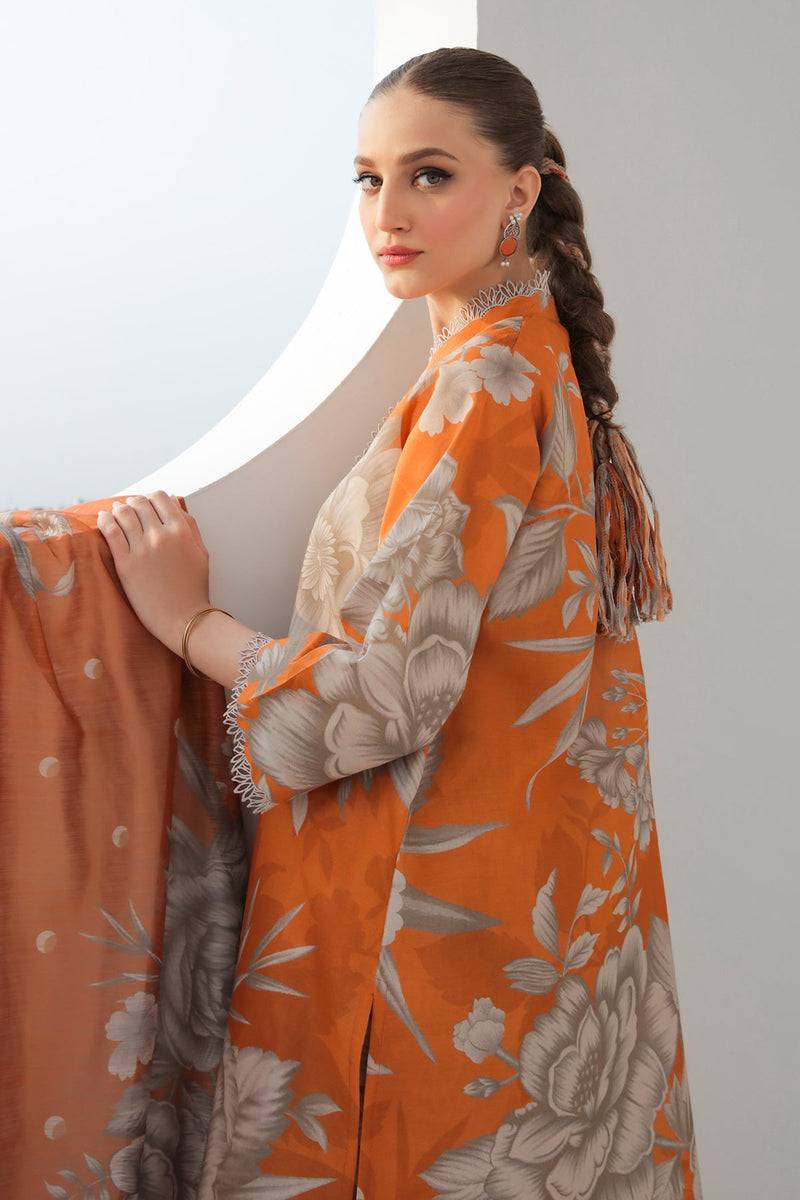 Baroque | Lawn Collection 24 | UF-312 - Pakistani Designer Dress - by Baroque | Type: Luxury - 100% Original at Saira Sultan