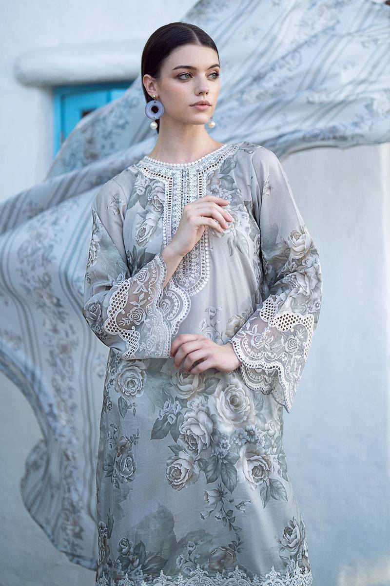 Baroque | Lawn Collection 24 | UF-557 - Pakistani Designer Dress - by Baroque | Type: Luxury - 100% Original at Saira Sultan