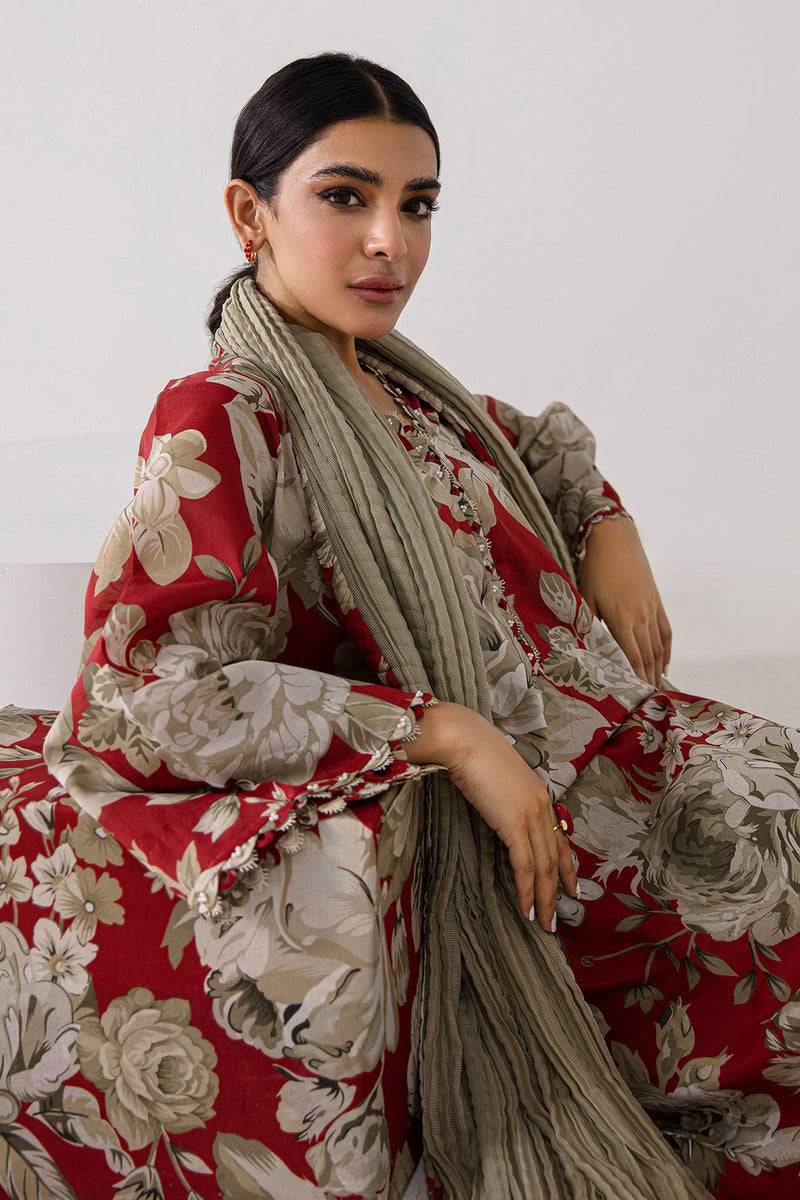 Baroque | Lawn Collection 24 | UF-378 - Pakistani Designer Dress - by Baroque | Type: Luxury - 100% Original at Saira Sultan