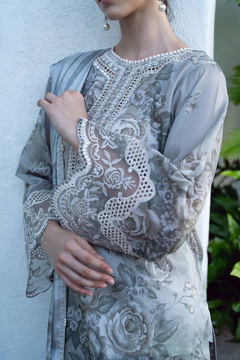Baroque | Lawn Collection 24 | UF-557 - Pakistani Designer Dress - by Baroque | Type: Luxury - 100% Original at Saira Sultan